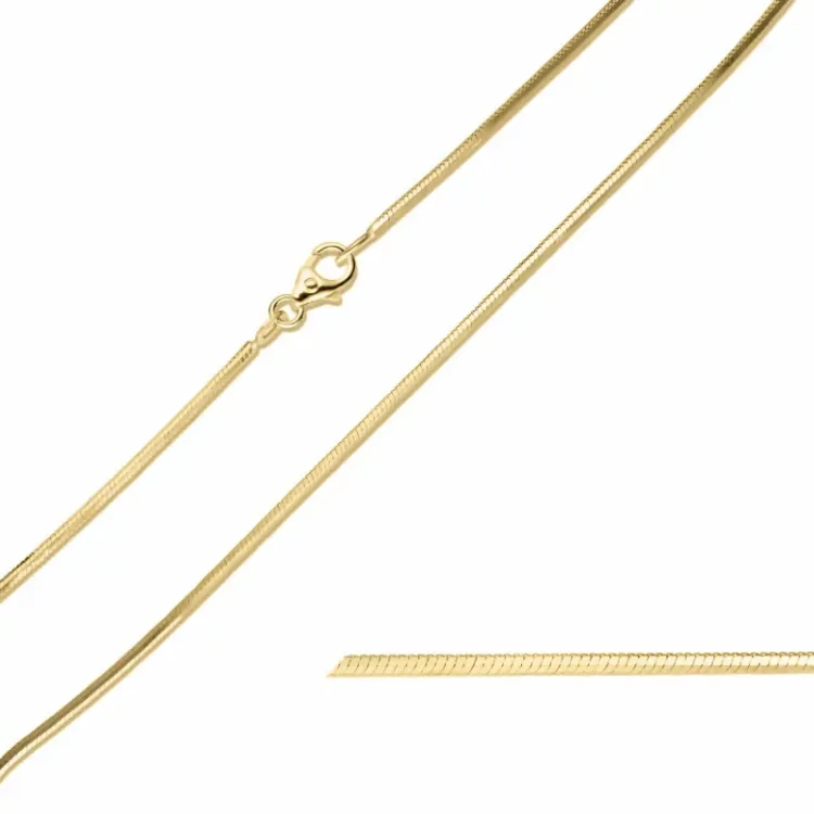 BNH slangekæde i 8 karat guld 45 cm x 1,3 mm