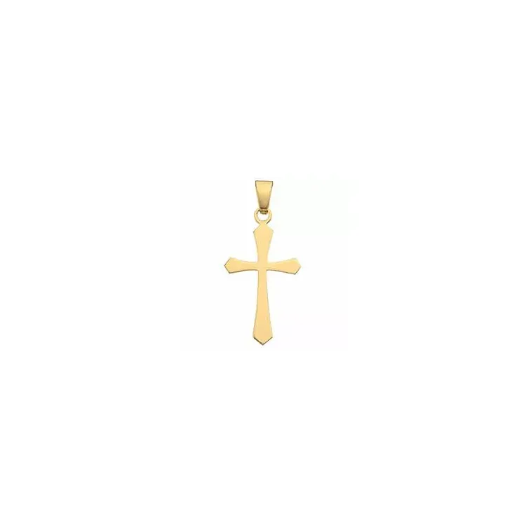 13 x 20 mm BNH kors i 14 karat guld - Amoré