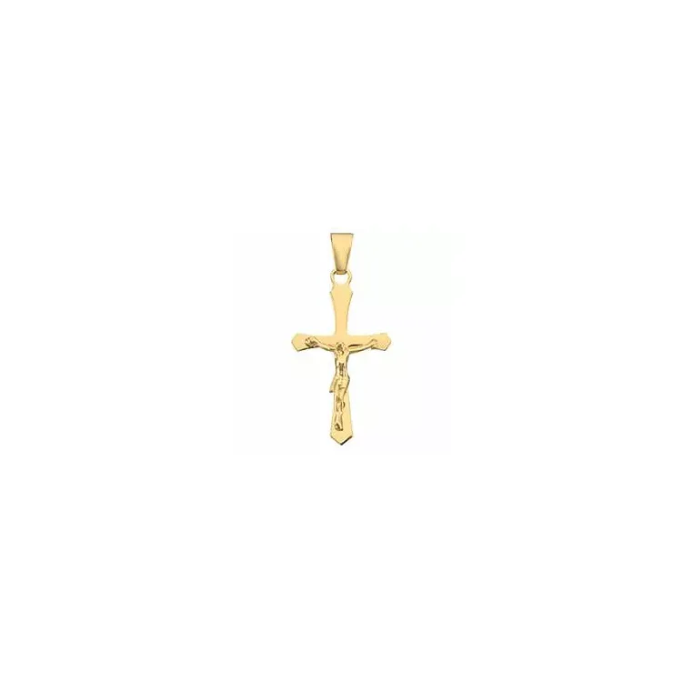 Jesus guld BNH kors i 14 karat guld - Amoré
