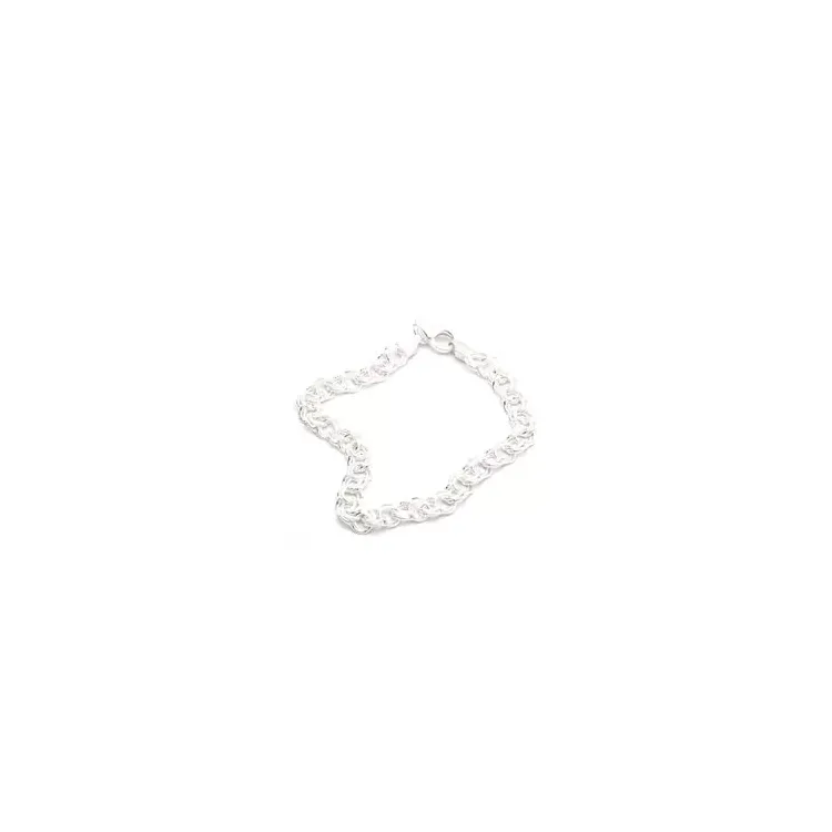 BNH bismarkarmbånd i sølv 18,5 cm x 6,5 mm