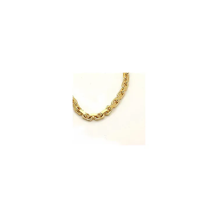 Enkel BNH Anker facet halskæde i 8 karat guld 50 cm x 1,6 mm