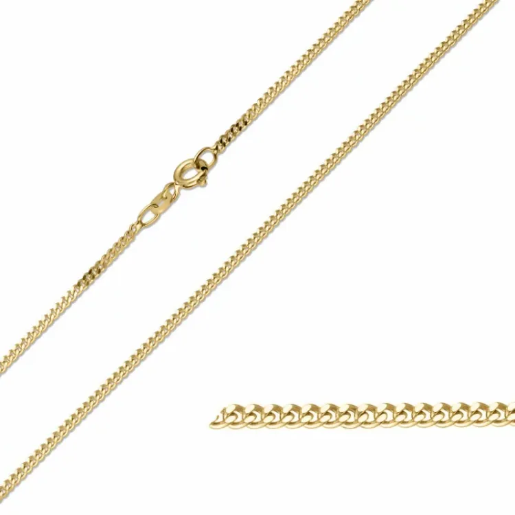 BNH panserarmbånd i 14 karat guld 21 cm x 1,8 mm