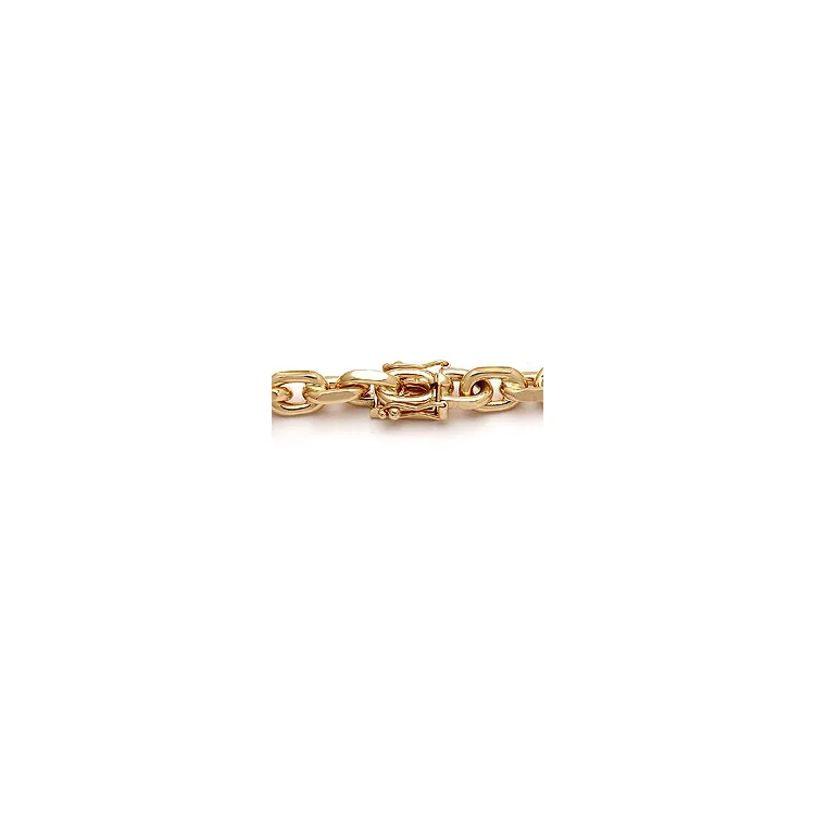 BNH Anker facet armbånd i 8 karat guld 18,5 cm x 6,0 mm