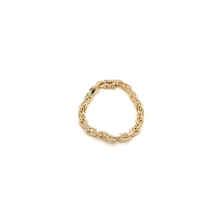 BNH Anker facet armbånd i 8 karat guld 21 cm x 7,0 mm