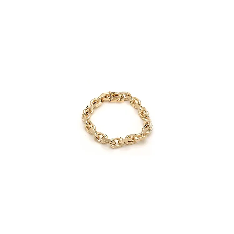 BNH Anker facet armbånd i 8 karat guld 18,5 cm x 9,0 mm