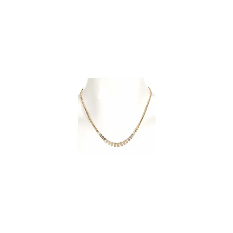 Murstens halskæde i 14 karat guld 50 cm x 7,5 mm