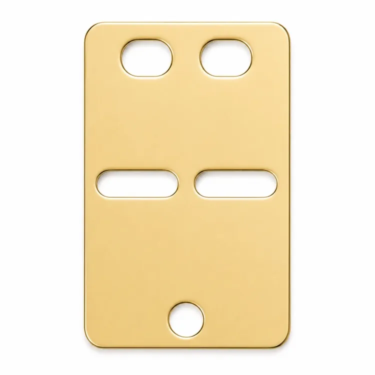 ID plade i 8 karat guld