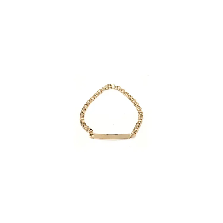 BNH bismarkarmbånd i 8 karat guld 16 cm x 3,5 mm