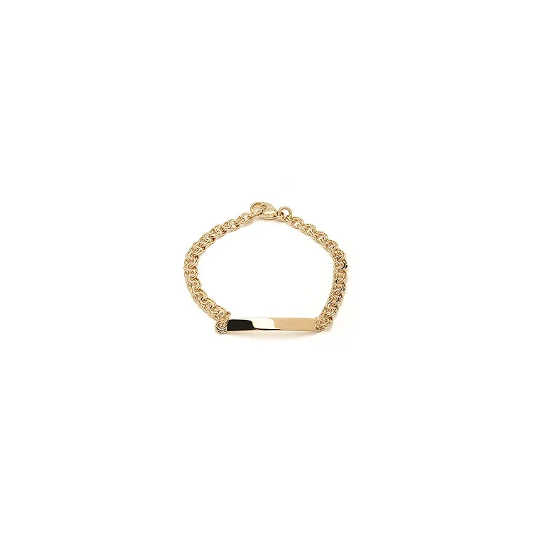 BNH bismarkarmbånd i 8 karat guld 14 cm x 4,0 mm