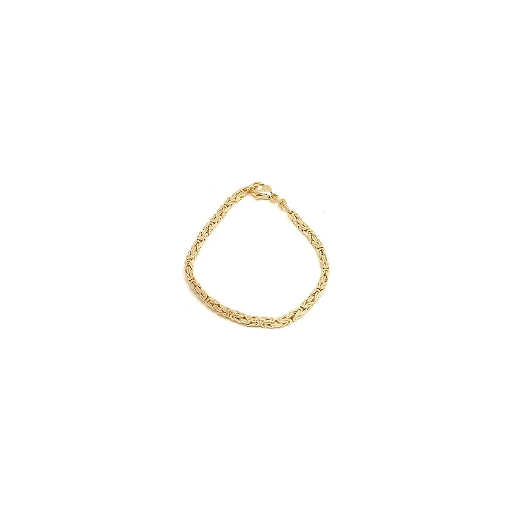 kongearmbånd i 14 karat guld 23 cm x 2,3 mm