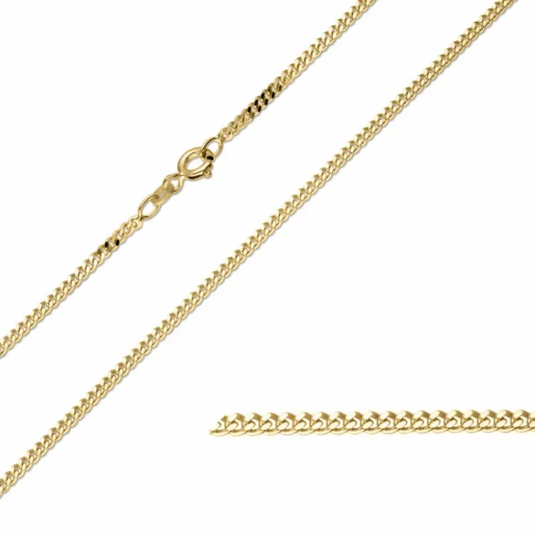 BNH panserarmbånd i 8 karat guld 21 cm x 2,1 mm