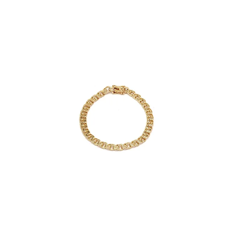 BNH bismarkarmbånd i 14 karat guld 21,0 cm x 4,5 mm