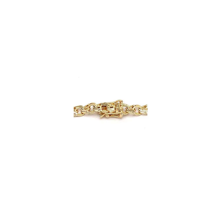 BNH bismarkarmbånd i 14 karat guld 21,0 cm x 4,5 mm