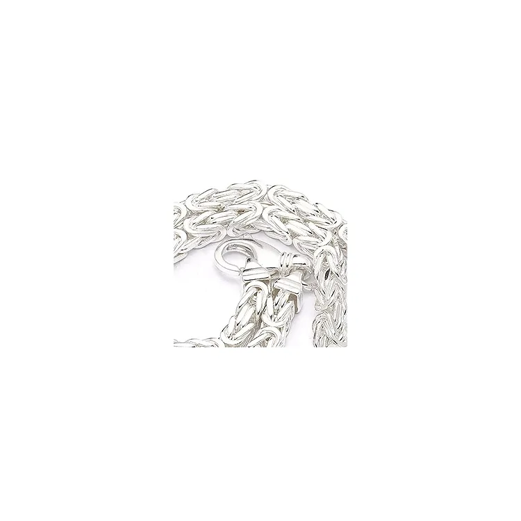 Elegant kongehalskæde i sølv 45 cm x 4,0 mm