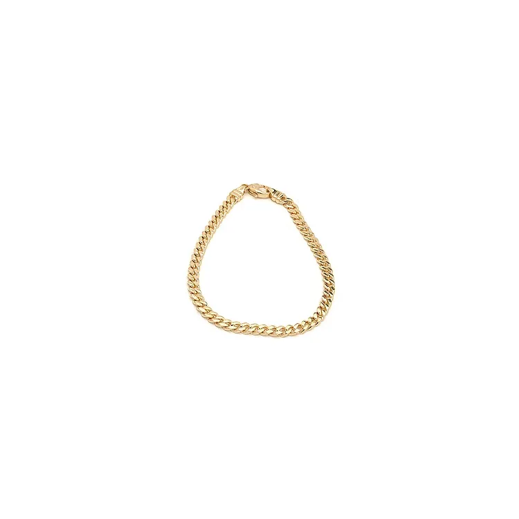 BNH panserarmbånd i 8 karat guld 18,5 cm x 4,0 mm
