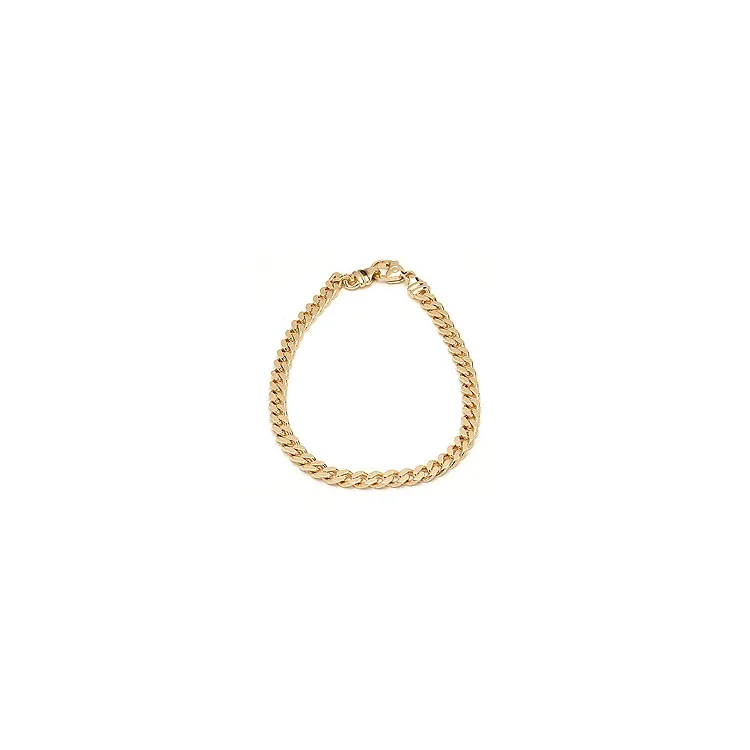 BNH panserarmbånd i 8 karat guld 21 cm x 4,7 mm