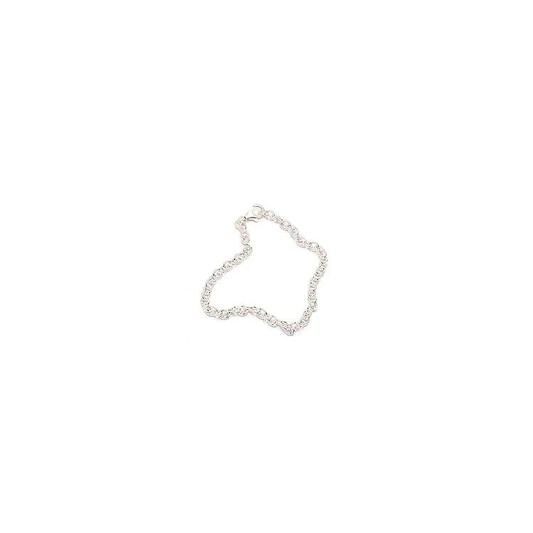 BNH anker rund armbånd i sølv 21 cm x 4,0 mm