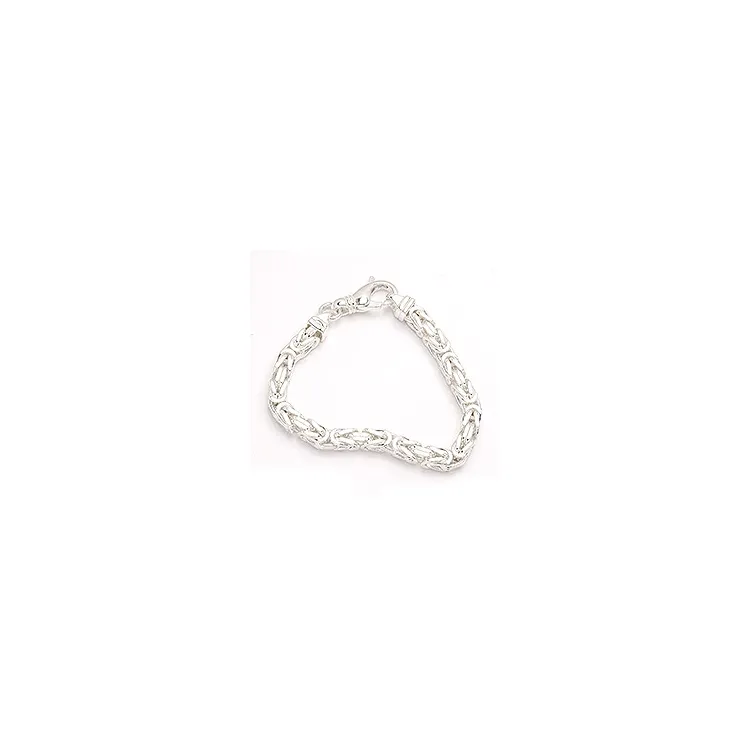 Kongearmbånd i sølv 21 cm x 8,0 mm