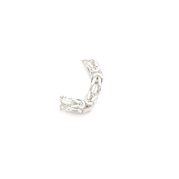 Kongearmbånd i sølv 21 cm x 8,0 mm