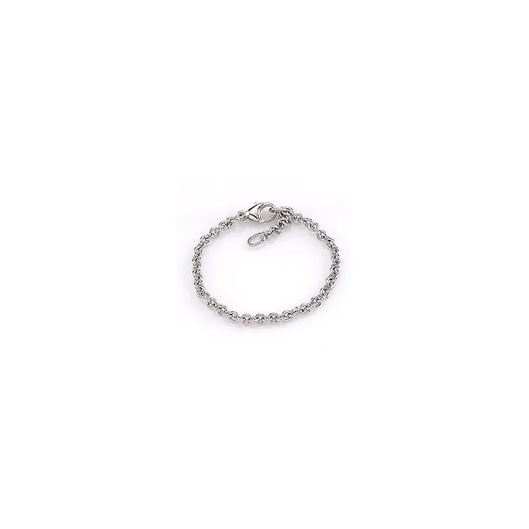 BNH ankelkæde i 14 karat hvidguld 24-26 cm x 3,1 mm