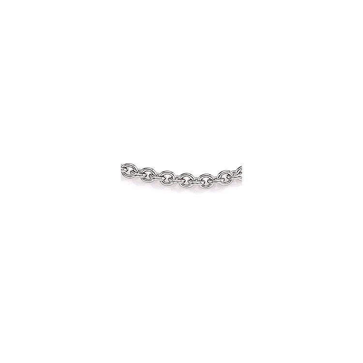 BNH ankelkæde i 14 karat hvidguld 24-26 cm x 2,7 mm
