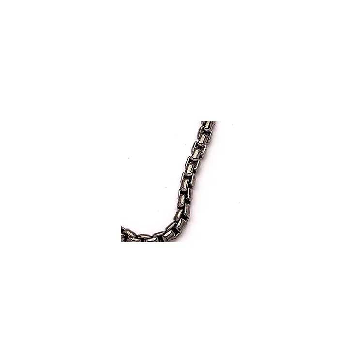 BNH veneziakæde i sort rhodineret sølv 80 cm x 2,0 mm