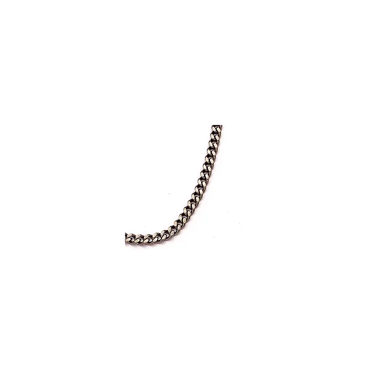Bnh panserkæde i sort rhodineret sølv 60 cm x 1,2 mm