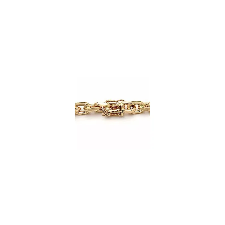 BNH Anker facet armbånd i 8 karat guld 18,5 cm x 5,0 mm