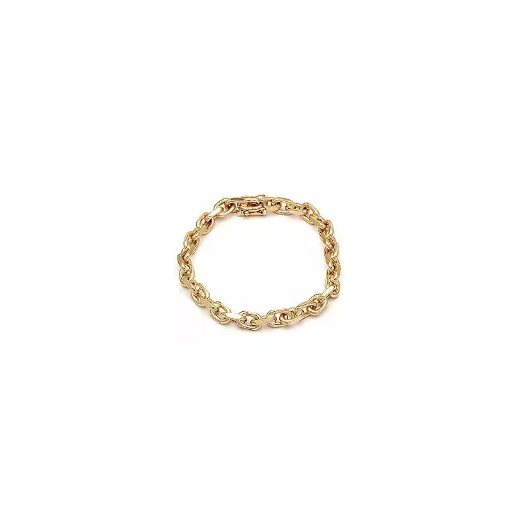 BNH Anker facet armbånd i 8 karat guld 21 cm x 5,0 mm