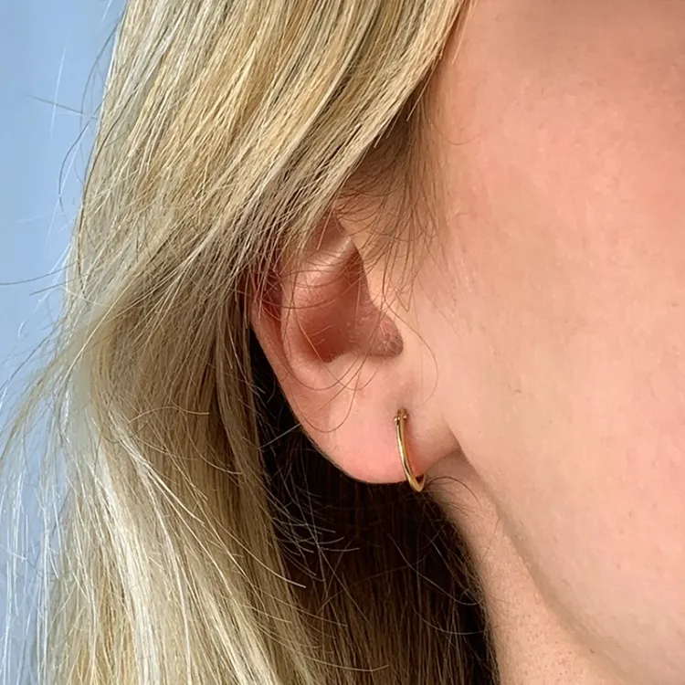 15 mm BNH creoler i 14 karat guld