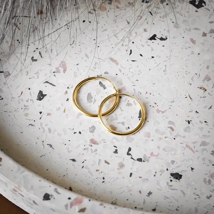 20 mm BNH creoler i 14 karat guld