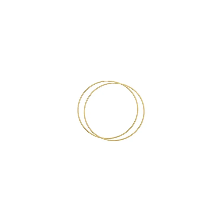 75 mm BNH creoler i 14 karat guld