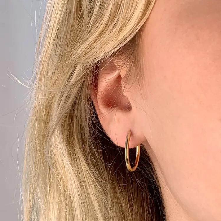 20 mm BNH Creoler øreringe i 8 karat guld