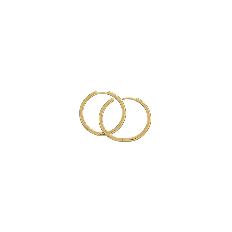 25 mm BNH creoler i 14 karat guld