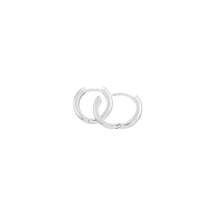 12,5 mm BNH creoler i 14 karat hvidguld