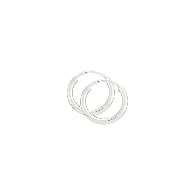 13 mm BNH creoler i sølv
