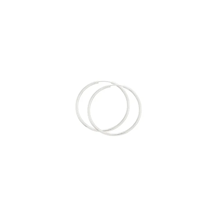 40 mm BNH sølv creoler i sølv