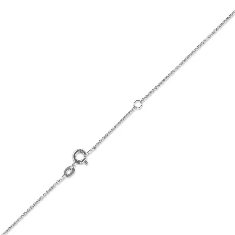 BNH anker rund halskæde i 14 karat hvidguld 40 - 42 cm x 1,5 mm
