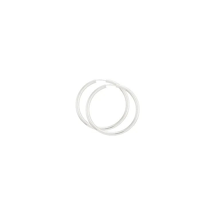 50 mm BNH creoler i sølv