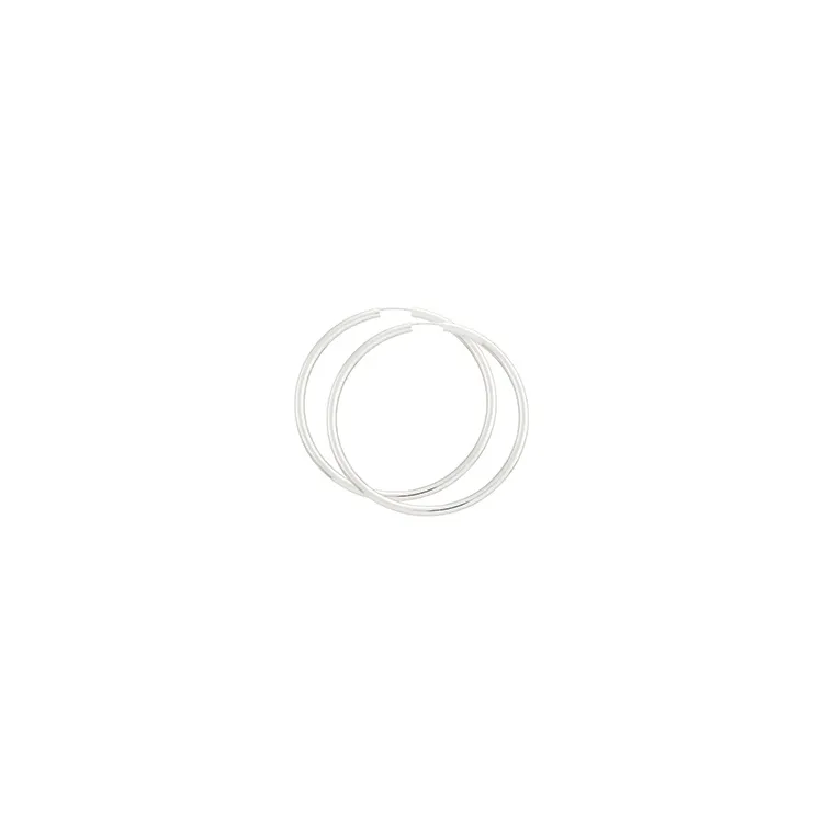 60 mm BNH creoler i sølv