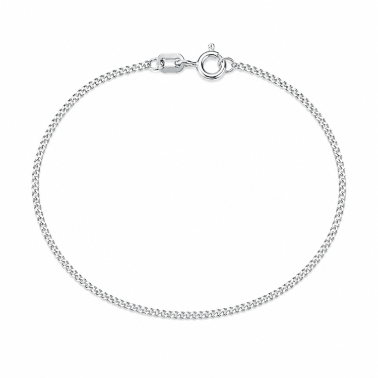 BNH panserarmbånd i sølv 18,5 cm x 1,8 mm