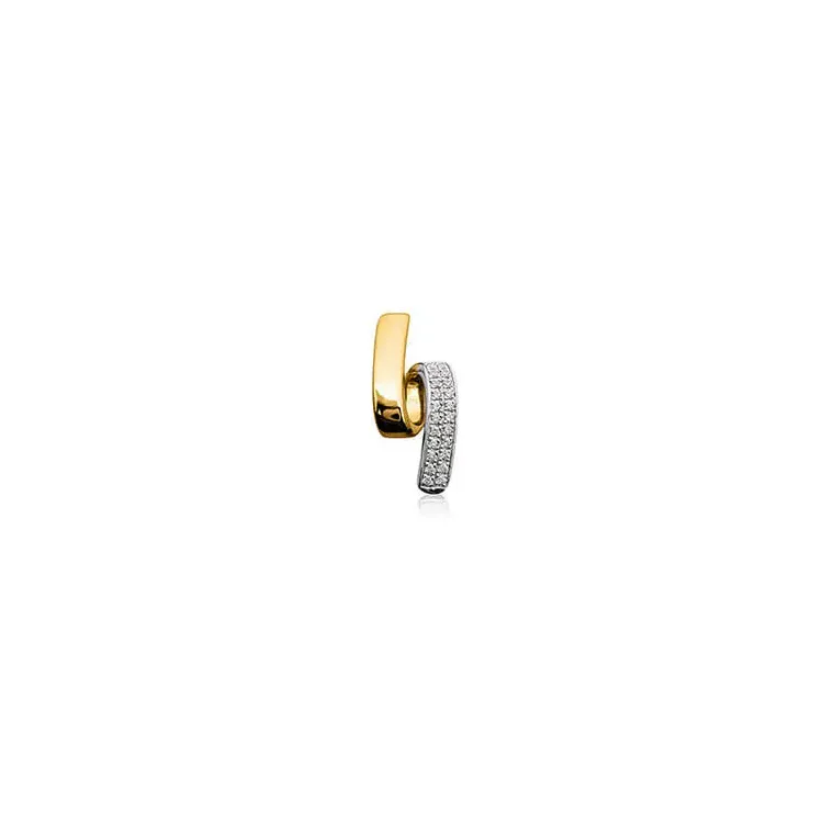 diamant vedhæng i 14 karat guld 0,11 ct