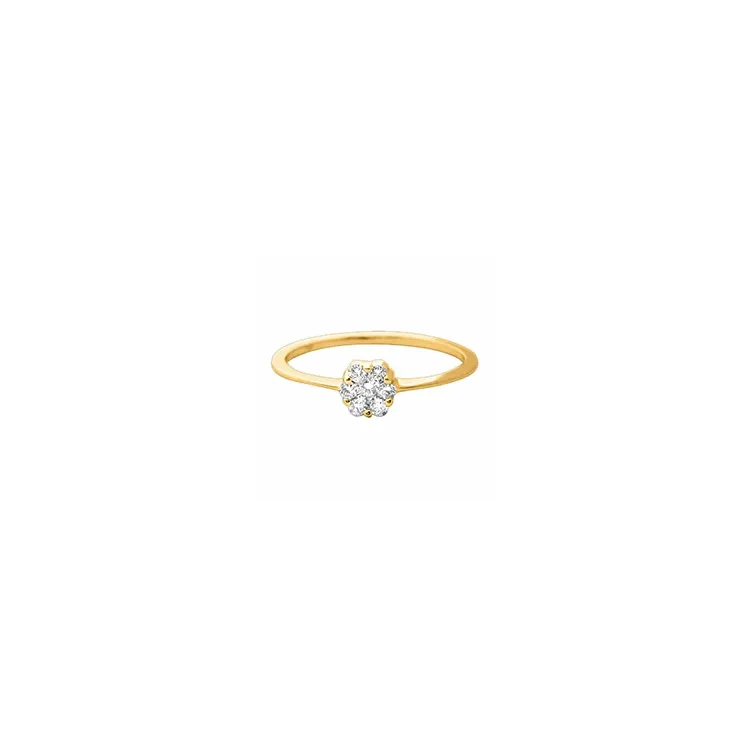Smal guld ring i 14 karat guld 0,25 ct