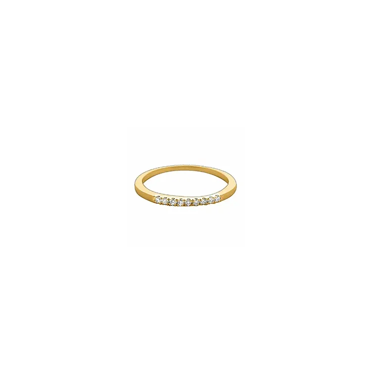 Smal diamantring i 14 karat guld 0,09 ct