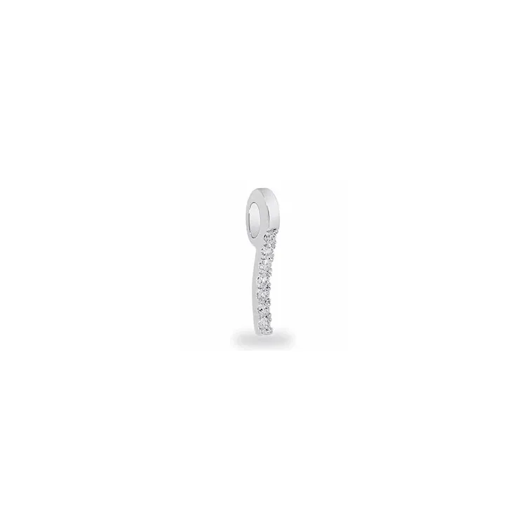 diamantvedhæng i 14 karat hvidguld 0,08 ct