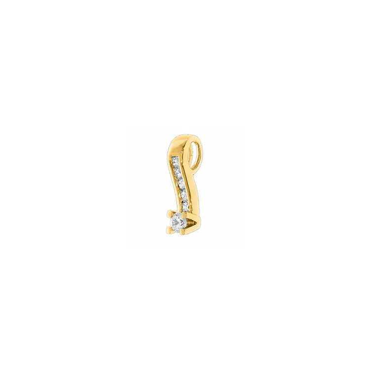 diamantvedhæng i 14 karat guld 0,15 ct