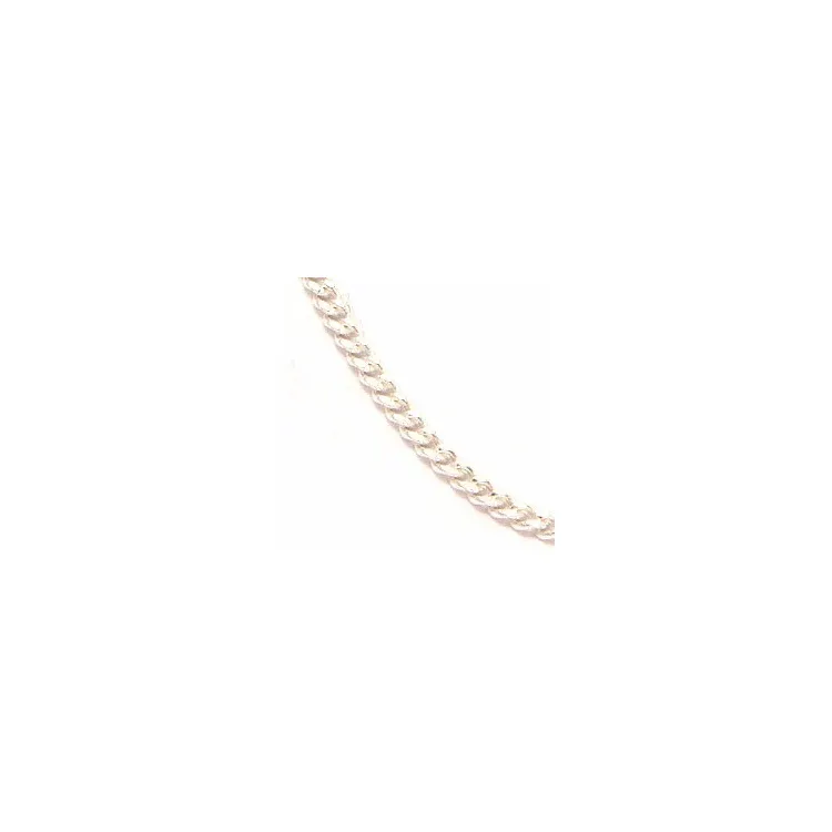 Elegant kort panserhalskæde i sølv 38 cm x 1,2 mm