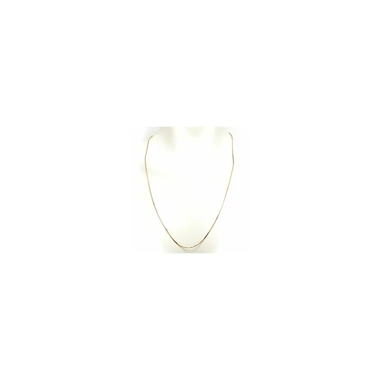 Lang veneziahalskæde i forgyldt sølv 70 cm x 1,2 mm