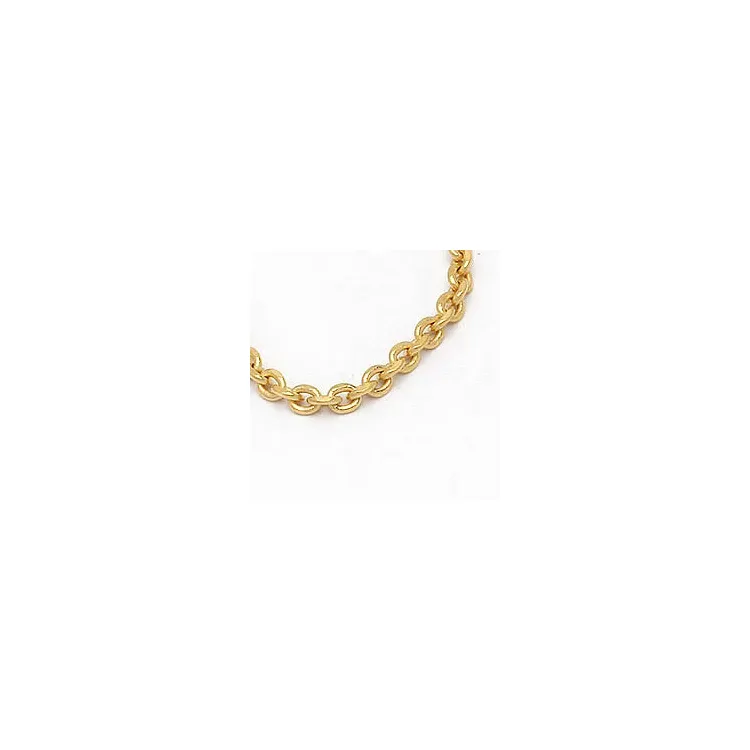 Elegant lang ankerhalskæde i forgyldt sølv 60 cm x 1,4 mm