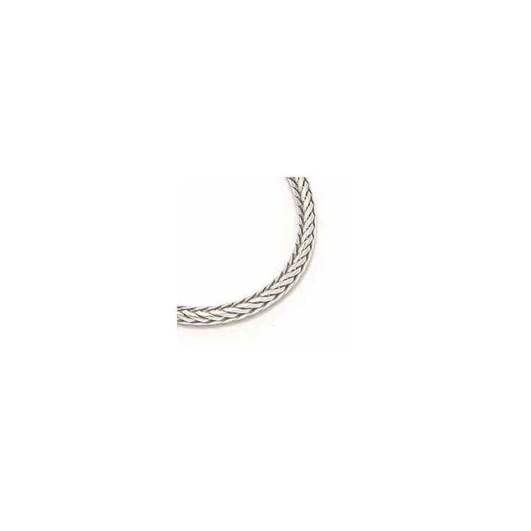 rævehalekæde i oxideret sterlingsølv 50 cm x 1,7 mm